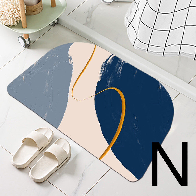 Diatom Mud Bathroom Door Non-slip Absorbent Floor Mat Pi-Mart