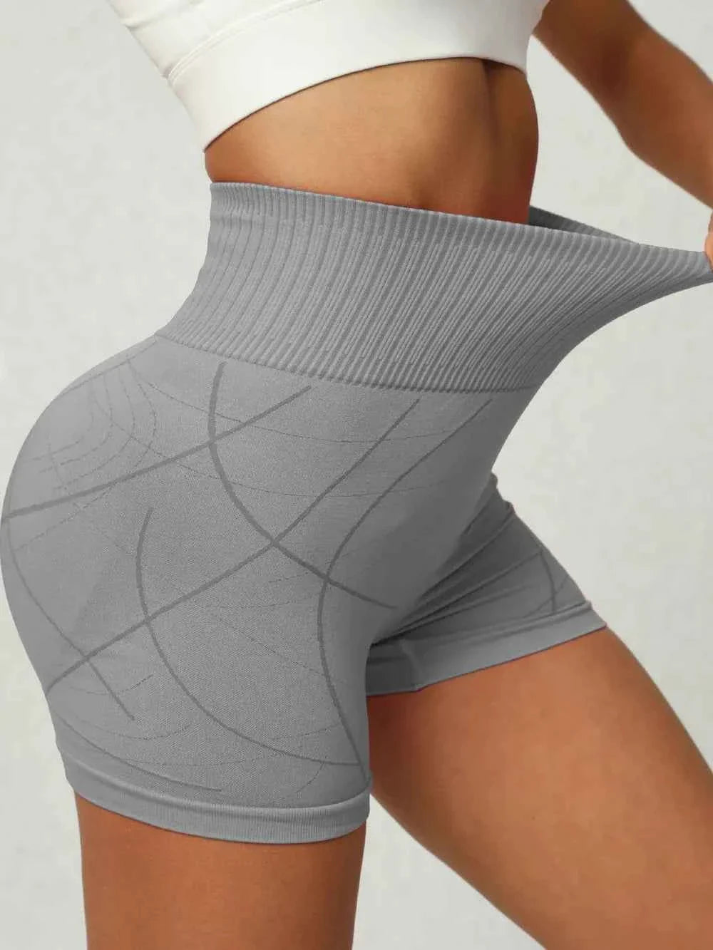 High Waist Active Shorts THRIXINE