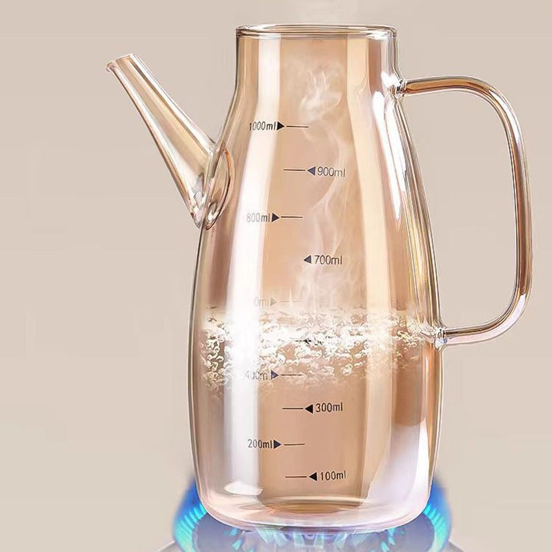 Home Kitchen Oiler Borosilicate Glass Condiment Bottle Pi-Mart