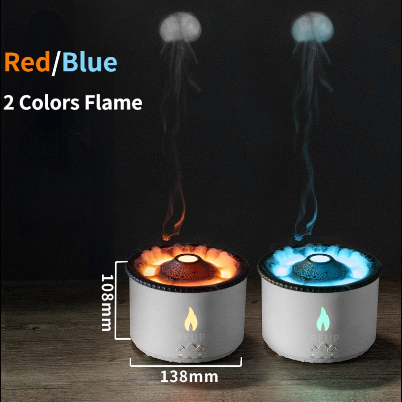 Diffuser Humidifier with Smoke Ring Night Lamp - SJB-DIAMOND ELITES