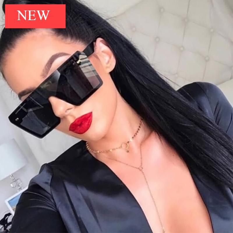 NEW Top Oversized Square Modern  Woman And Ladies Fashion Retro Gradient Sunglasses With  Big Frame And  Vintage Eyewear UV400 Protection - SJB-DIAMOND ELITES