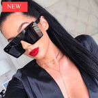 NEW Top Oversized Square Modern  Woman And Ladies Fashion Retro Gradient Sunglasses With  Big Frame And  Vintage Eyewear UV400 Protection - SJB-DIAMOND ELITES