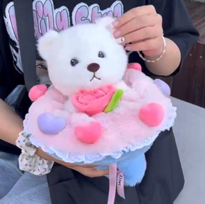 Bouquet Rabbit Cartoon Plush Doll Pi-Mart