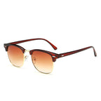 New Fashion Semi Rimless Retro Classic Luxury Polarized Sunglasses Men And Women Brand Designer Half Frame Sun Glasses Classic Oculos De Sol With UV400 Protection - SJB-DIAMOND ELITES