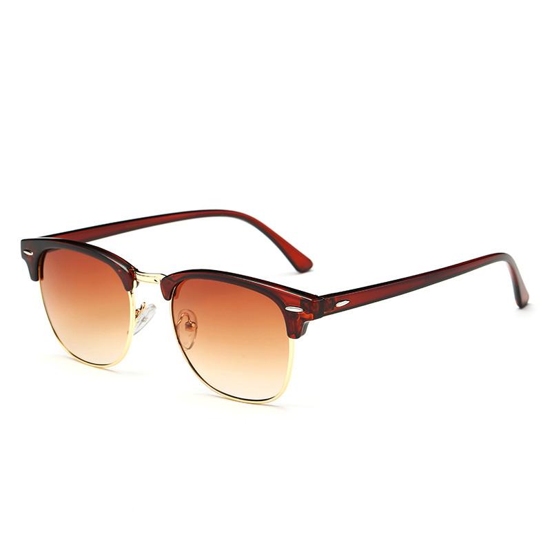 New Fashion Semi Rimless Retro Classic Luxury Polarized Sunglasses Men And Women Brand Designer Half Frame Sun Glasses Classic Oculos De Sol With UV400 Protection - SJB-DIAMOND ELITES