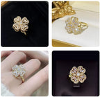 Rotating Four-Leaf Ring - SJB-DIAMOND ELITES