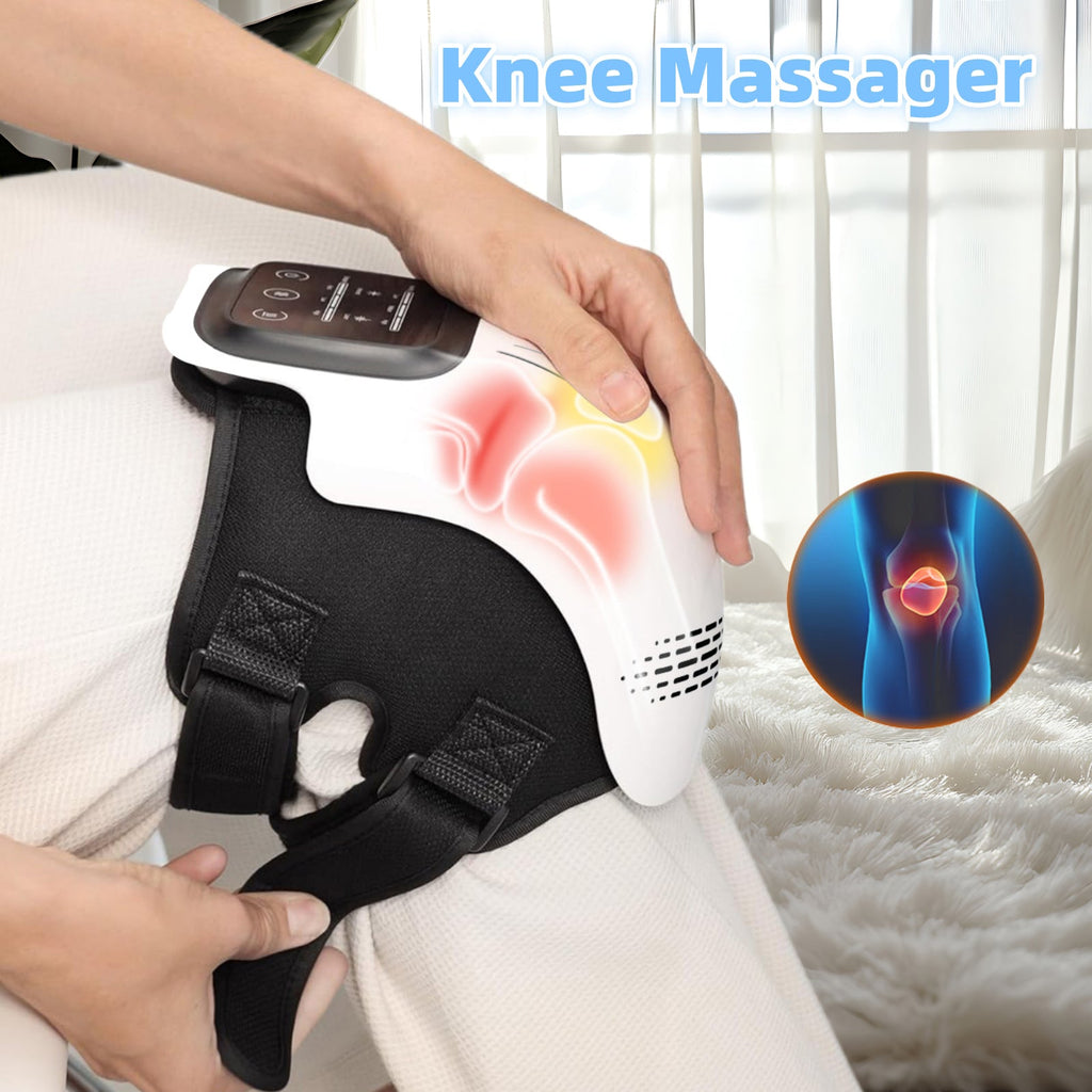 Intelligent Home Use Electric Intelligent Kneading Heating Knee Massager Rechargeable Pain Relief Infrared Laser Vibration Knee Massager Pi-Mart