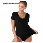 Women's Fashion Simple Solid Color Bodysuit - SJB-DIAMOND ELITES