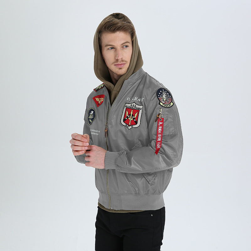 Arrogant Eagle Type Lofty Ambitions Lingyun Air Force Bomber Jacket Men Pi-Mart