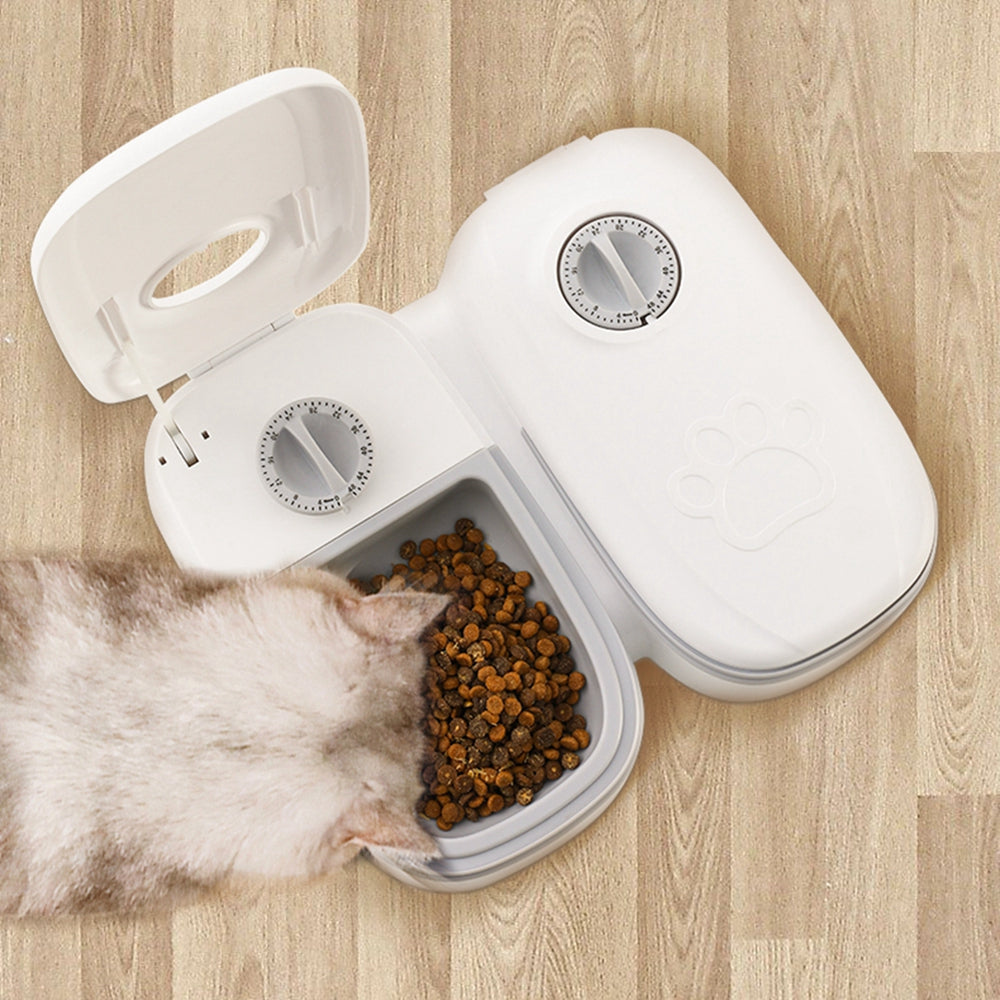 Automatic Pet Feeder Smart Food Dispenser For Cats Dogs Timer Stainless Steel Bowl Auto Dog Cat Pet Feeding Pets Supplies Pi-Mart