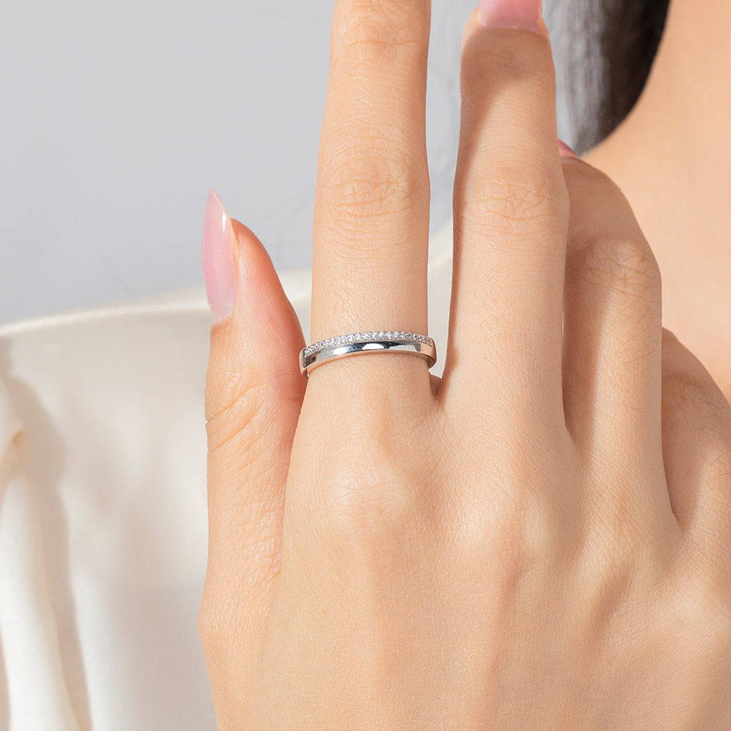 Silver Simple And Stylish Personality All-Match Ring Pi-Mart