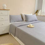 Cotton Three-piece Bed Cover Set Cotton Single Cover Blanket Quilted Thin Summer Quilt Pi-Mart