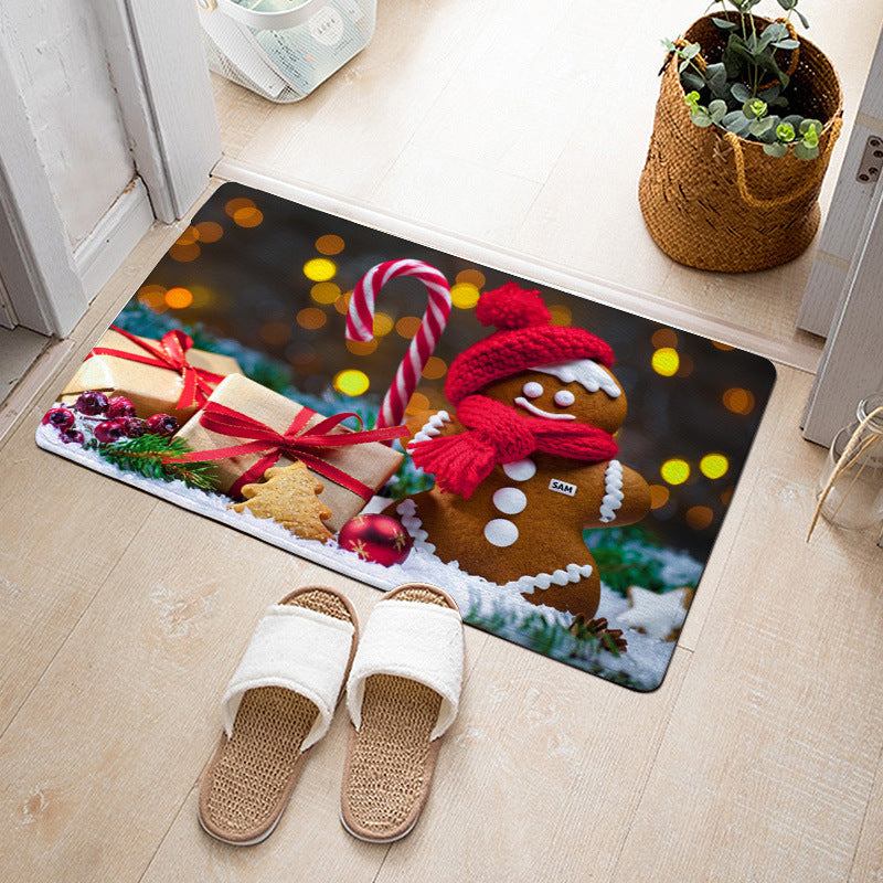Christmas Floor Mat Bedroom Bathroom Home Absorbent Non-slip Pi-Mart
