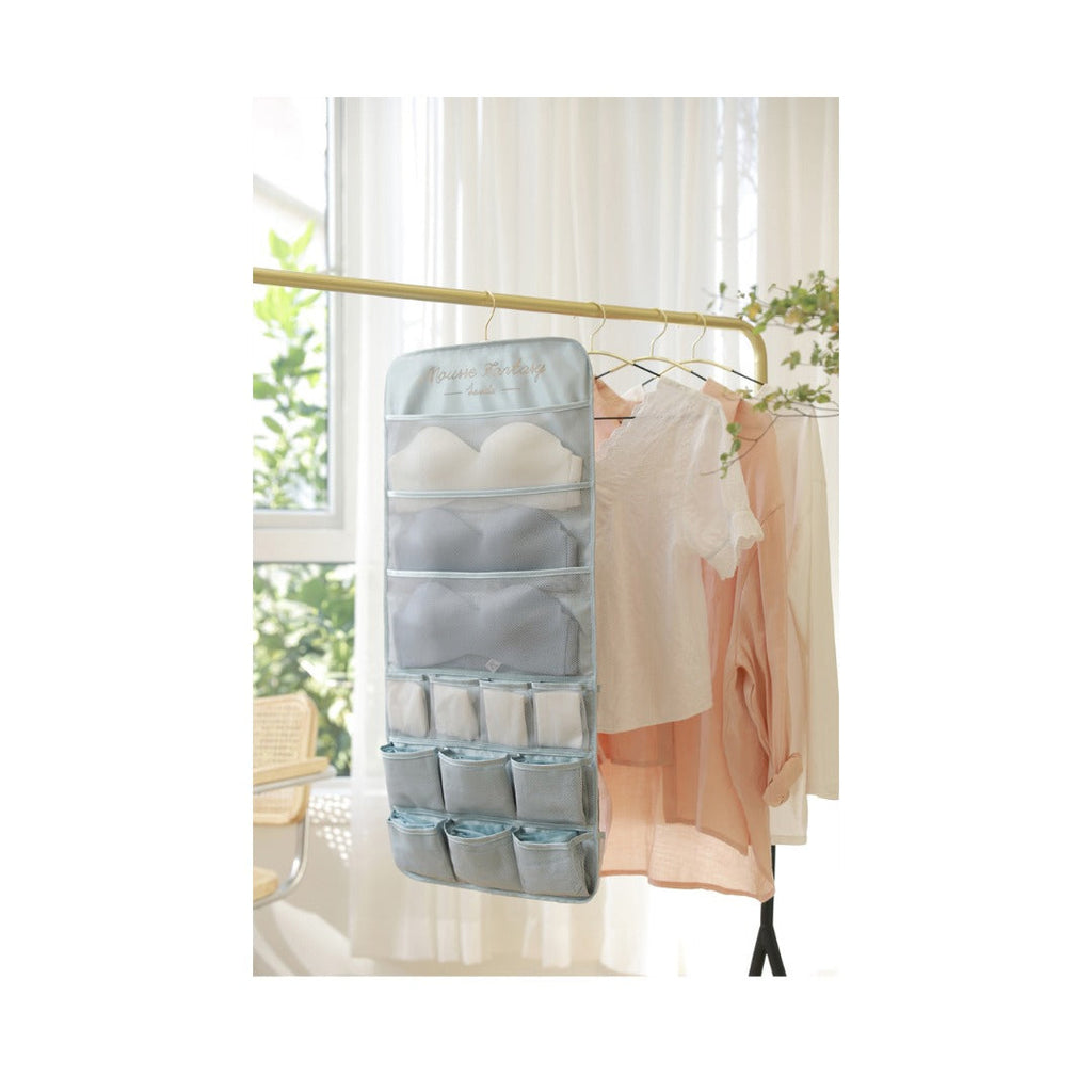 Underwear storage hanging bag, wall-mounted double-sided storage bag, underwear bra socks finishing bag, wardrobe hanging bag - SJB-DIAMOND ELITES