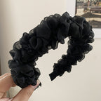 Mesh Pleats Hairband Decoration Women Pi-Mart