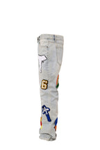 Light Color Irregular Towel Embroidered Slim Straight-leg Denim Trousers Lootquake LLC