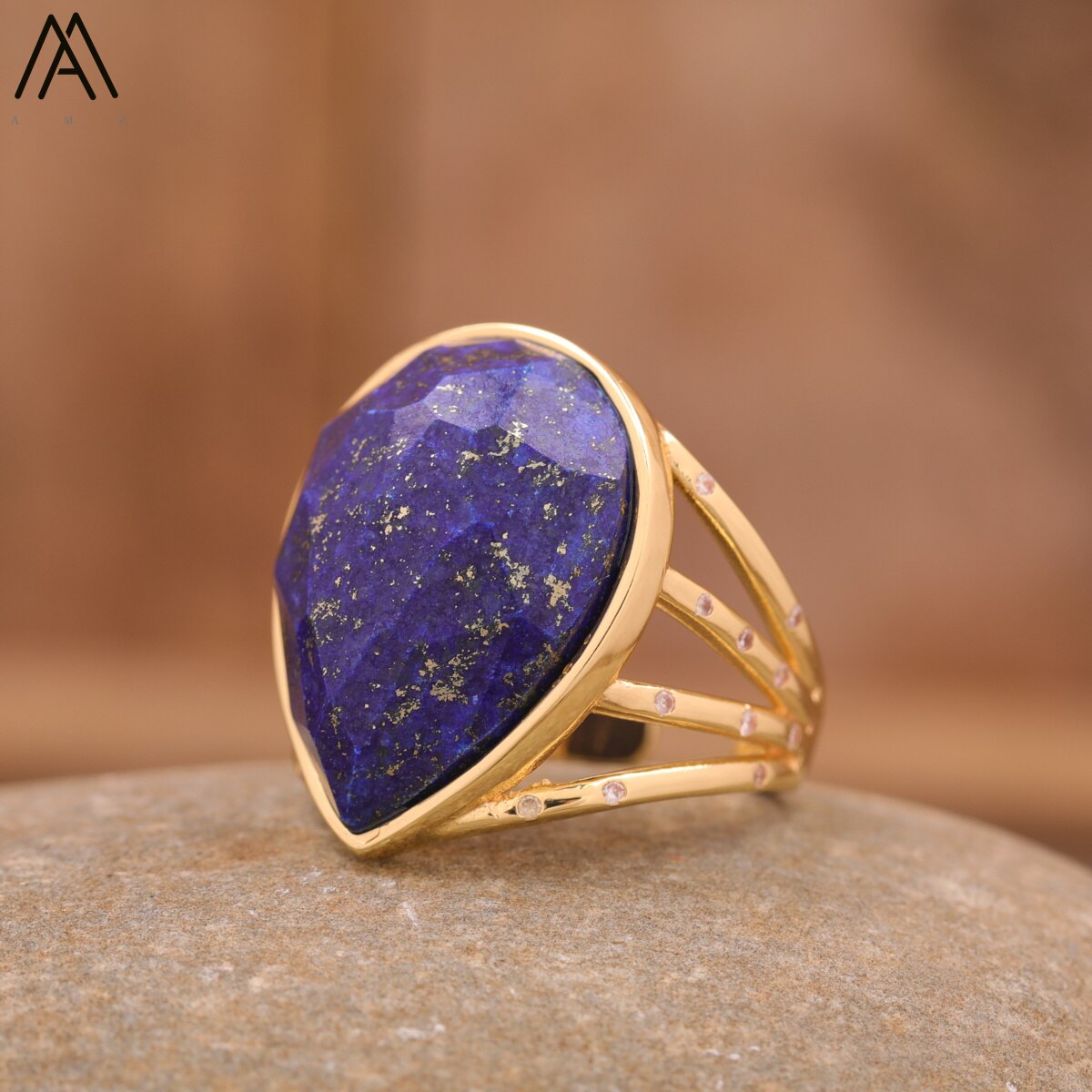 Teardrop Stone Finger Ring - SJB-DIAMOND ELITES