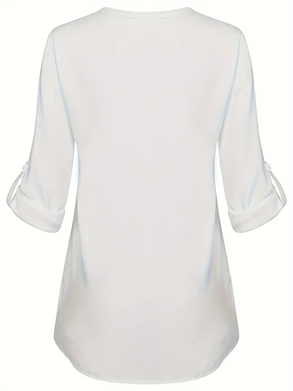 Women's Long Sleeved Simple And Versatile Casual Pearl Button Shirt - SJB-DIAMOND ELITES
