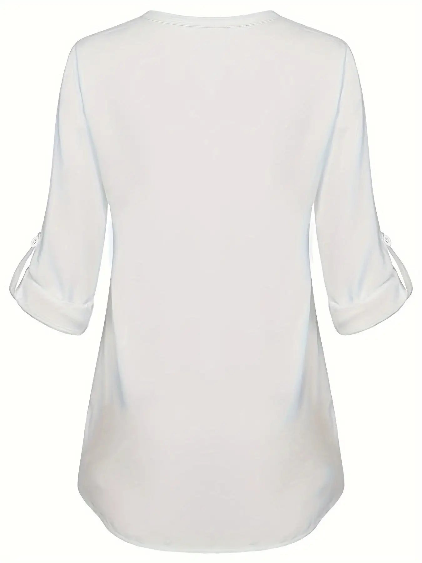 Women's Long Sleeved Simple And Versatile Casual Pearl Button Shirt - SJB-DIAMOND ELITES