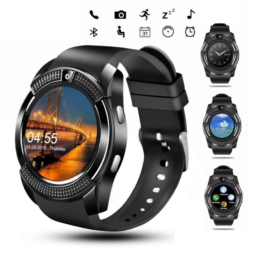 Famous Sport Men Smart Watch WIth SIM card For Android and IOS sistems With Camera Rounded Answer Call Dial Call Smartwatch and  Heart Rate Fitness Tracker - SJB-DIAMOND ELITES