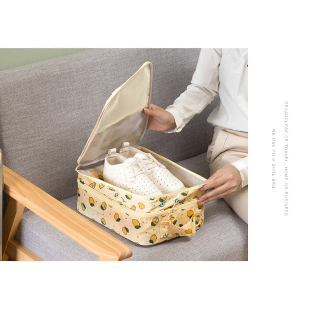 Large capacity can hold three pairs of shoes convenient Oxford cloth storage bag, waterproof shoe bag, suitcase trolley shoe bag - SJB-DIAMOND ELITES