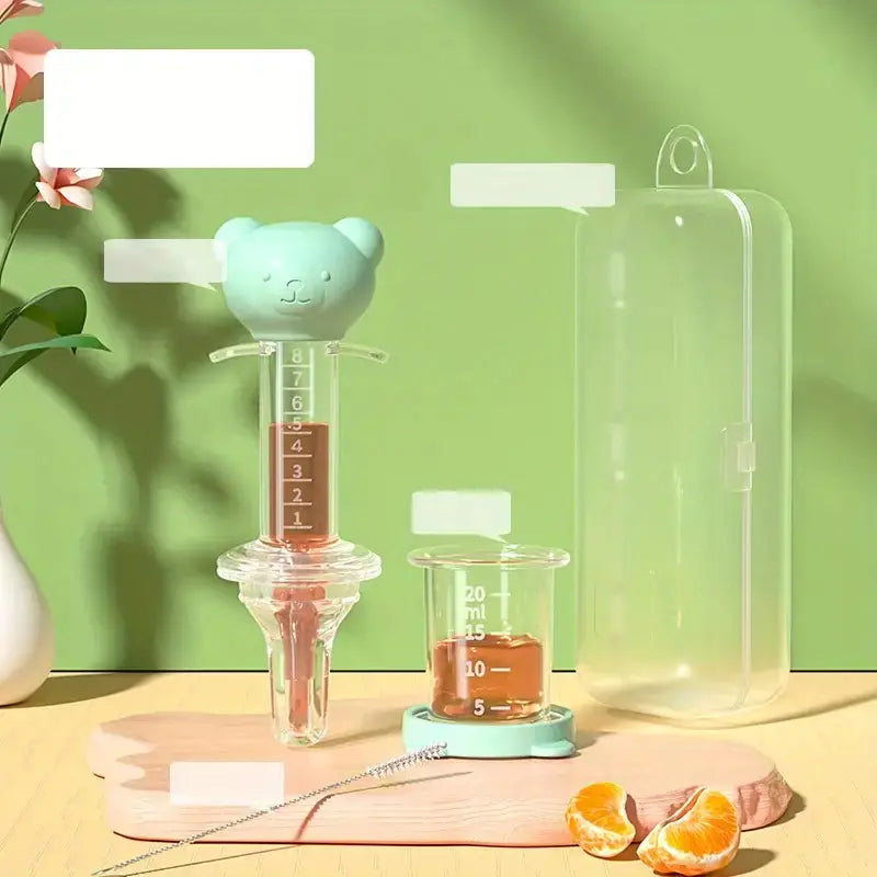 Silicone Baby Medicine Feeding Syringe and Pacifier Device Pi-Mart