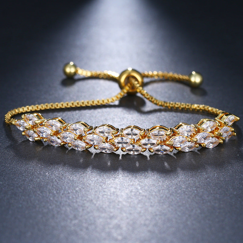 Fashion horse eye zircon bracelet Pi-Mart