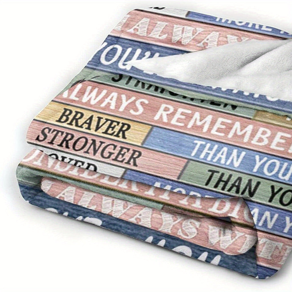 1pc Personalized "To My Daughter" Blanket - Soft, Cozy, and Warm Throw for Sofa, Office, Bed, and Travel - Unique Birthday Gift for Daughters Lootquake LLC
