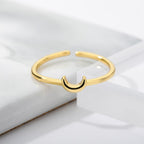 Small Crescent Aesthetic Ring - SJB-DIAMOND ELITES