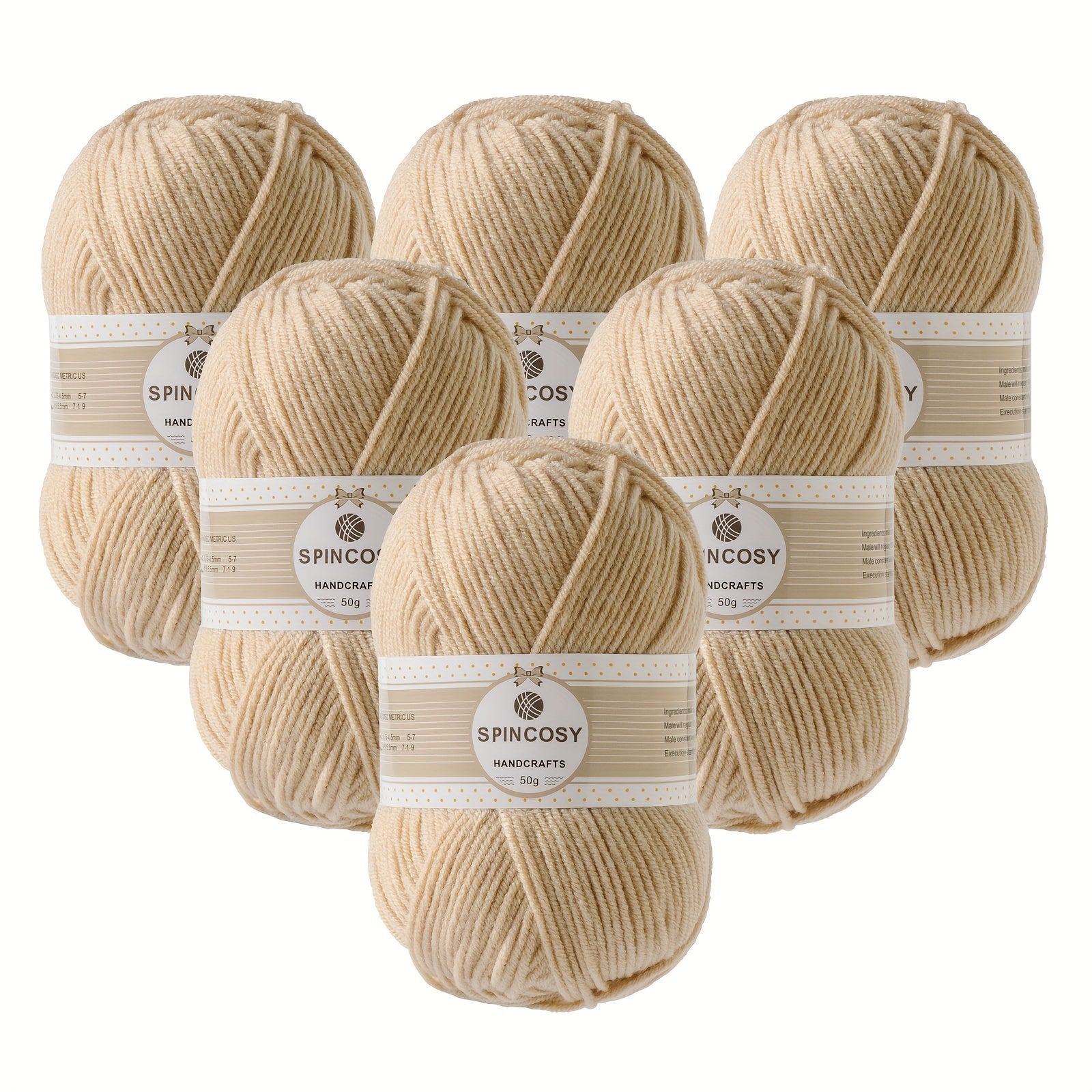 6pcs 4 Layers Hand-woven Crochet Yarn, Soft And Comfortable, 100% Acrylic Yarn, Suitable For DIY Crocheting And Knitting Scarf, Sweater, Shawl, Blanket, 1.76oz/pc