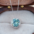 9ct Moissanite 925 Sterling Silver Ring Earrings Necklace Jewelry Set Gift BandsCo Straps