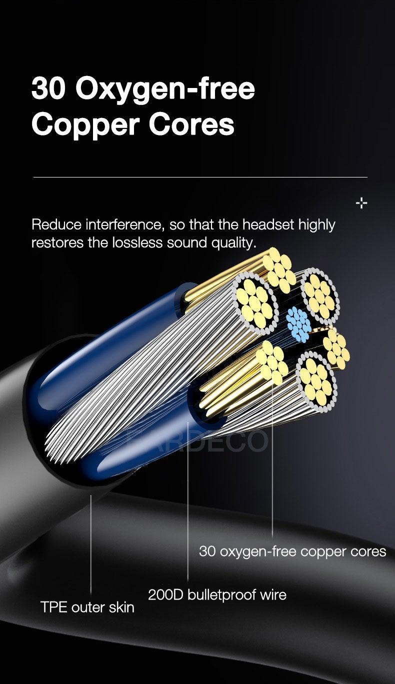 9D Stereo Earphones Mic Headphone Headset In-ear Wired Headphones Bass Wire Earphone Earbud Phone Headset With Microphone Wired Earbuds Noise Isolating in-Ear Headphones Earphones with Mic Volume Control Plug for Sports Workout Compatible Stevvex