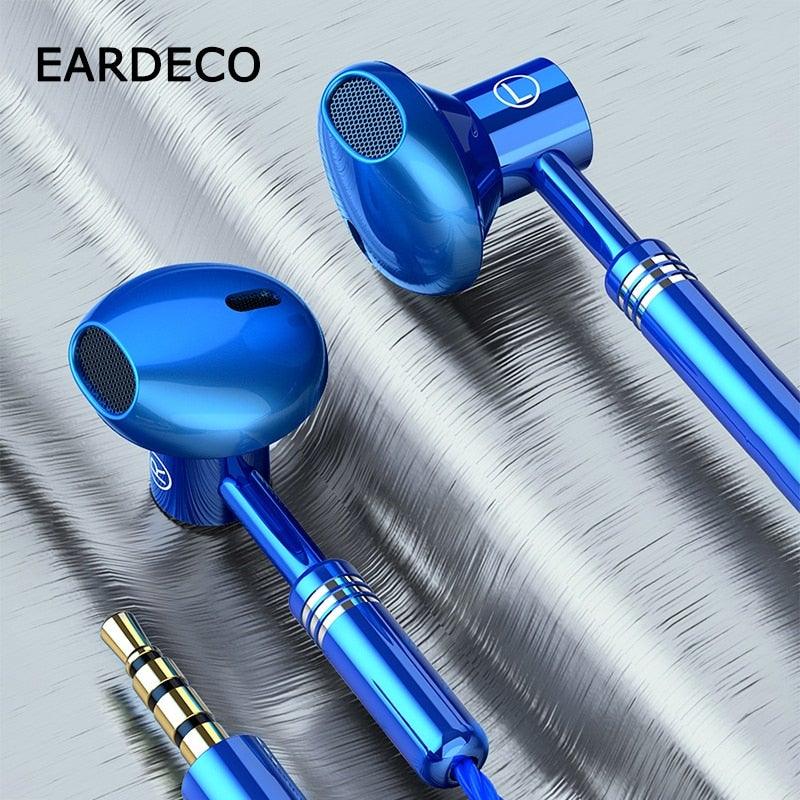 9D Stereo Earphones Mic Headphone Headset In-ear Wired Headphones Bass Wire Earphone Earbud Phone Headset With Microphone Wired Earbuds Noise Isolating in-Ear Headphones Earphones with Mic Volume Control Plug for Sports Workout Compatible Stevvex