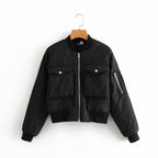 Street Fashion Bomber Jacket Plus Cotton Coat