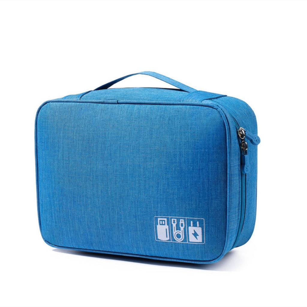 Data cable storage bag, large-capacity grid charger storage bag, mobile hard disk, earphone bag, travel portable waterproof digital bag. - SJB-DIAMOND ELITES