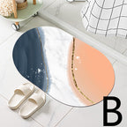 Diatom Mud Bathroom Door Non-slip Absorbent Floor Mat Pi-Mart