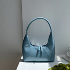 Designer retro crescent bag, small hobo bag, lacquered retro shoulder bag, female hobo handbag