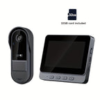Smart Video Doorbell with HD Camera, Visual Doorbell Camera with 4.3-inch Display, Real-time Indoor Monitoring, Wide Angle, 2-Way Audio, Image & Video Recording, SD Card Local Storage, HD Night Vision, Battery/USB Dual Power, Lootquake LLC