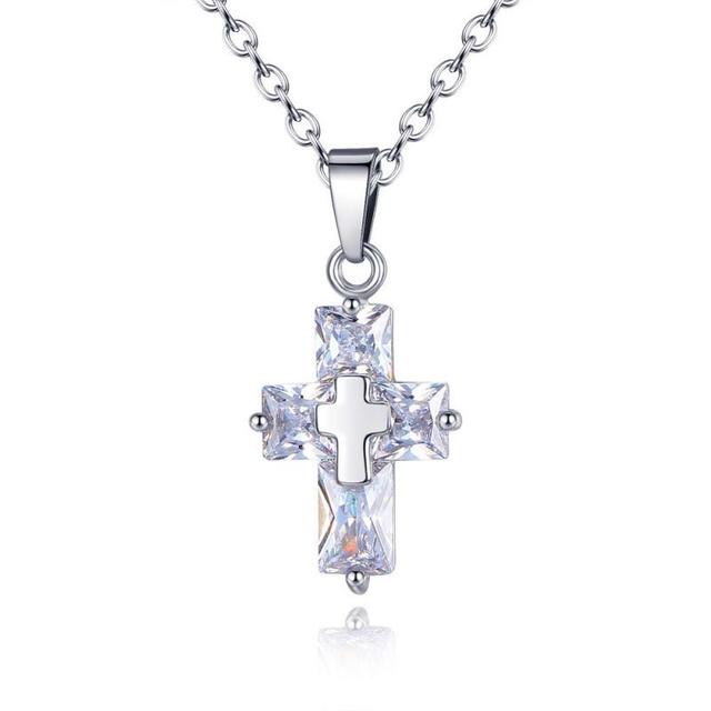 Personality Cross Copper Necklace Pi-Mart