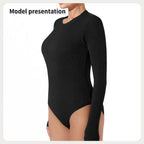 Women's Fashion Simple Solid Color Bodysuit - SJB-DIAMOND ELITES