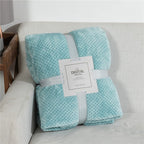 Fluffy Plaid Winter Bed Blankets by Pi Mart
