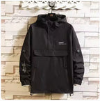 Fake Two Reflective Hoodie Jackets For Men Pi-Mart