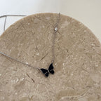S925 Sliver Color-changed Butterfly Necklace Fashion Novelty Jewelry Pi-Mart