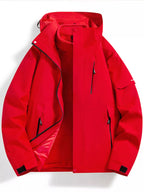 AquaGuard Men's All-Weather Zip Hoodie Plus Sizes THRIXINE