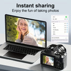 KOMERY W2 Digital Camera, Featuring A 64MP Camera with 10x Optical Zoom And Autofocus, Suitable for Photography And Video, Ideal for YouTube 4K Video Blogging, Comes with Flash, WiFi Connectivity, 64GB SD Card, 2 Rechargeable Lootquake LLC