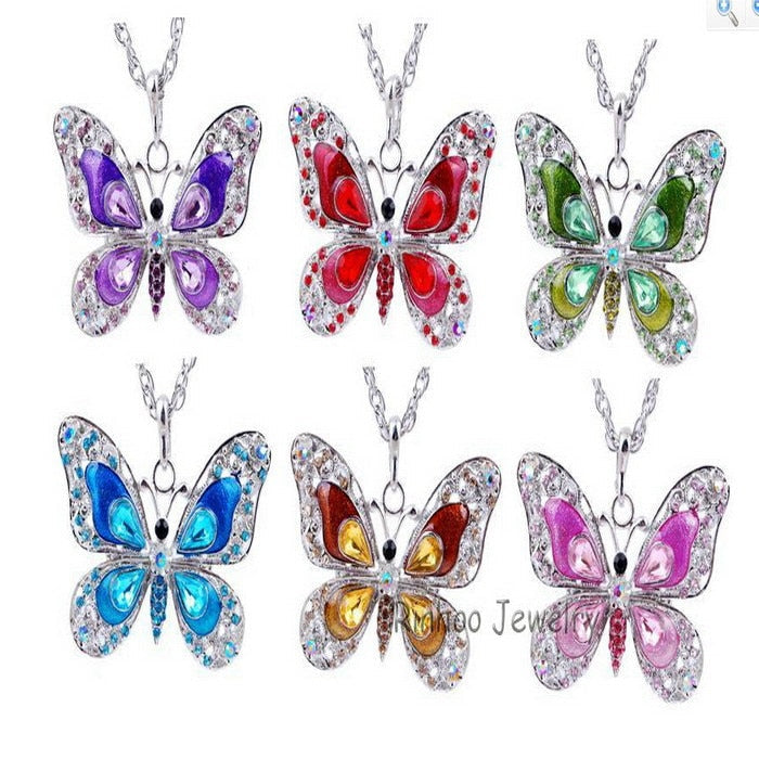 Colorful Butterfly Necklace Pi-Mart