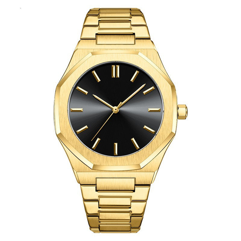 Diamond Gold Men's Watch Student Quartz Pi-Mart