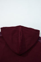 Waffle Zip Up Snap Button Hooded Jacket THRIXINE