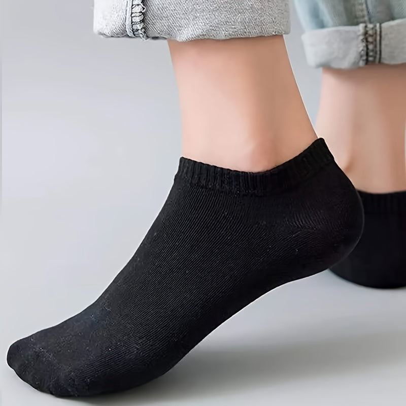 15 Pairs Unisex Low Cut Socks - Fashionable Solid Colors, Ultra-Soft & Featherweight - Ideal for Everyday Wear, Versatile Ladies & Gents Stockings & Hosiery Value Pack Lootquake LLC