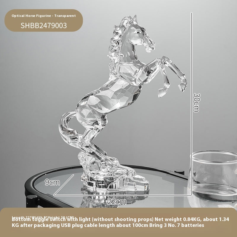 Horse Head Decoration Light Luxury High-end Crystal Crafts Wine Cabinet Decorations Lootquake LLC